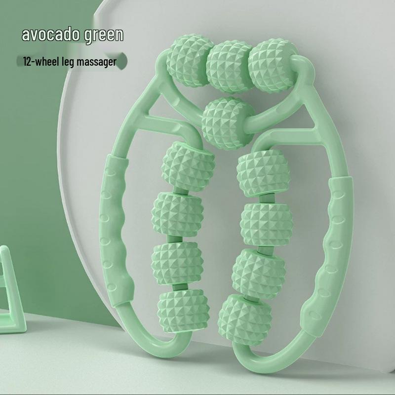 Twelve-Wheel Circular Massager: Clears Meridians, Relaxes Leg Muscles, Enhances Leg Beauty with Roller Massage