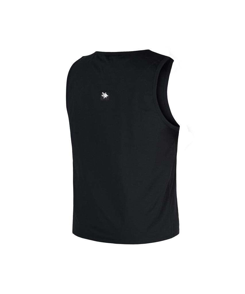 WHILE 24Ss Black Tape Sleeveless (Black)