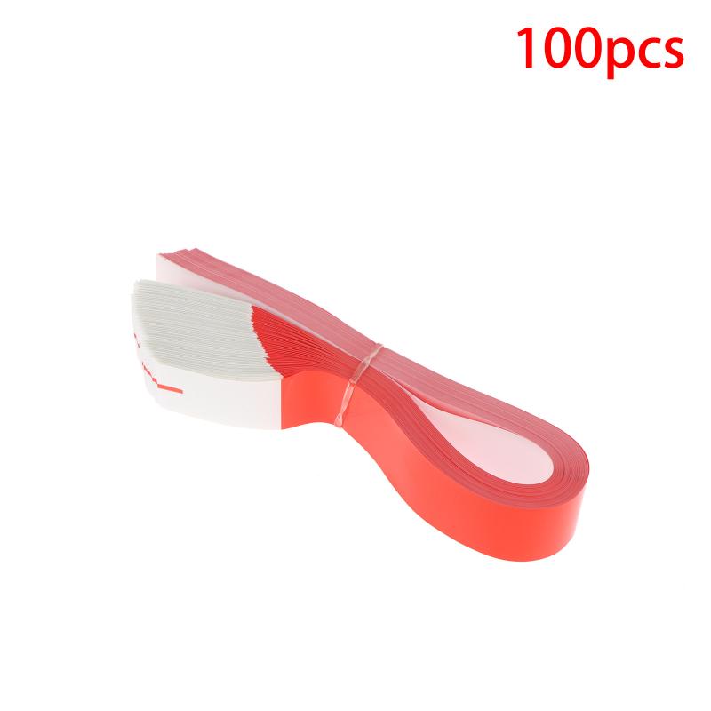 100Pcs Party Paper Bracelet Synthetic Paper Plastic Wristbands Sticky Wristband Painting Pattern Logo Paper Party Wristbands