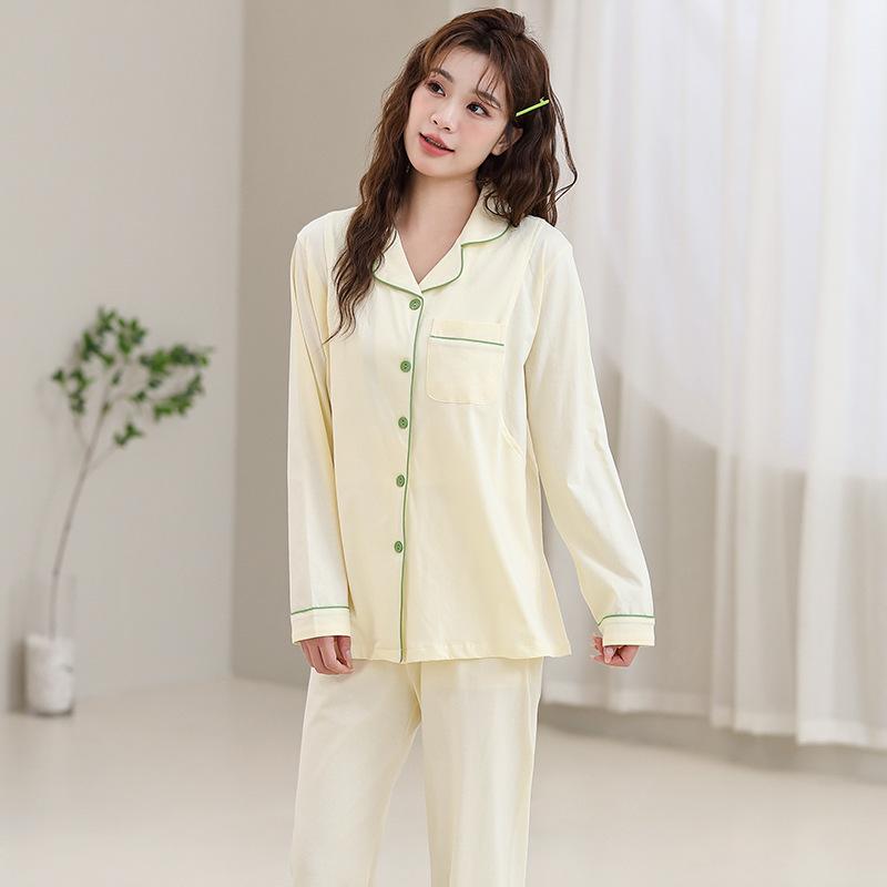 Cotton Postpartum Clothing Four Seasons Type A Breastfeeding Sleepwear Outerwear Home Clothes Pregnant Women's Set