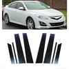 8 szt. Słupki Błyszczące Czarne Pasują do Mazda 6 GH1 Liftback 2009 2010 2011 2012 2013 Listwy Okienne Pokrywy Boczku Drzwi Akcesoria