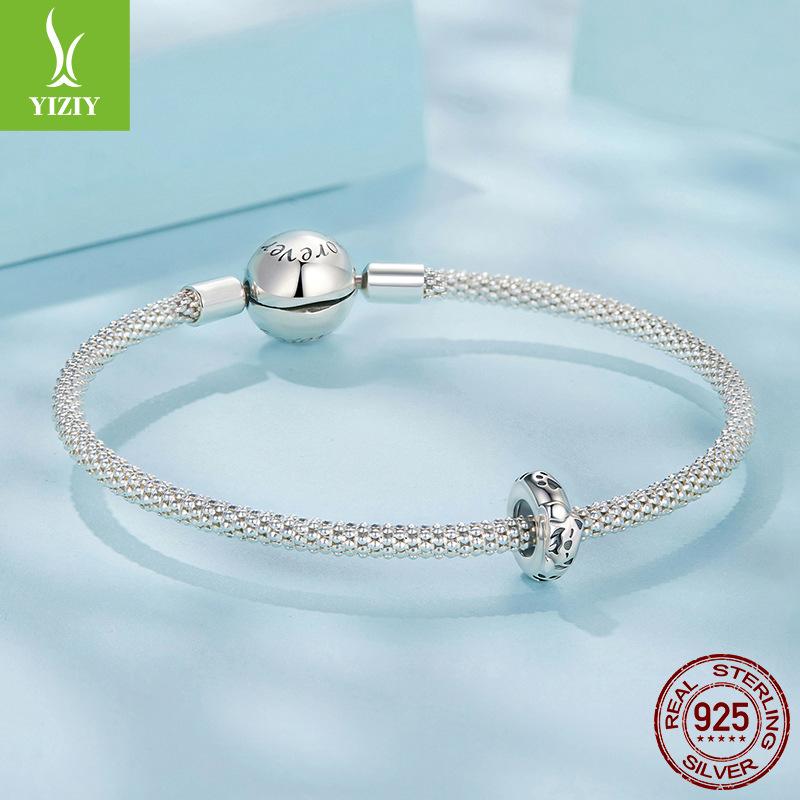 Playful Puppy Silicone Positioning Bead Spacer S925 Sterling Silver Cute Pet Bracelet Bead Spacer