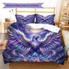 Phoenix Pattern Bedding Quilt Set Quilt Cover Pillowcase Home Decoration Birthday Gift (1 * Duvet Cover + 2 * Pillowcase, Without Core)