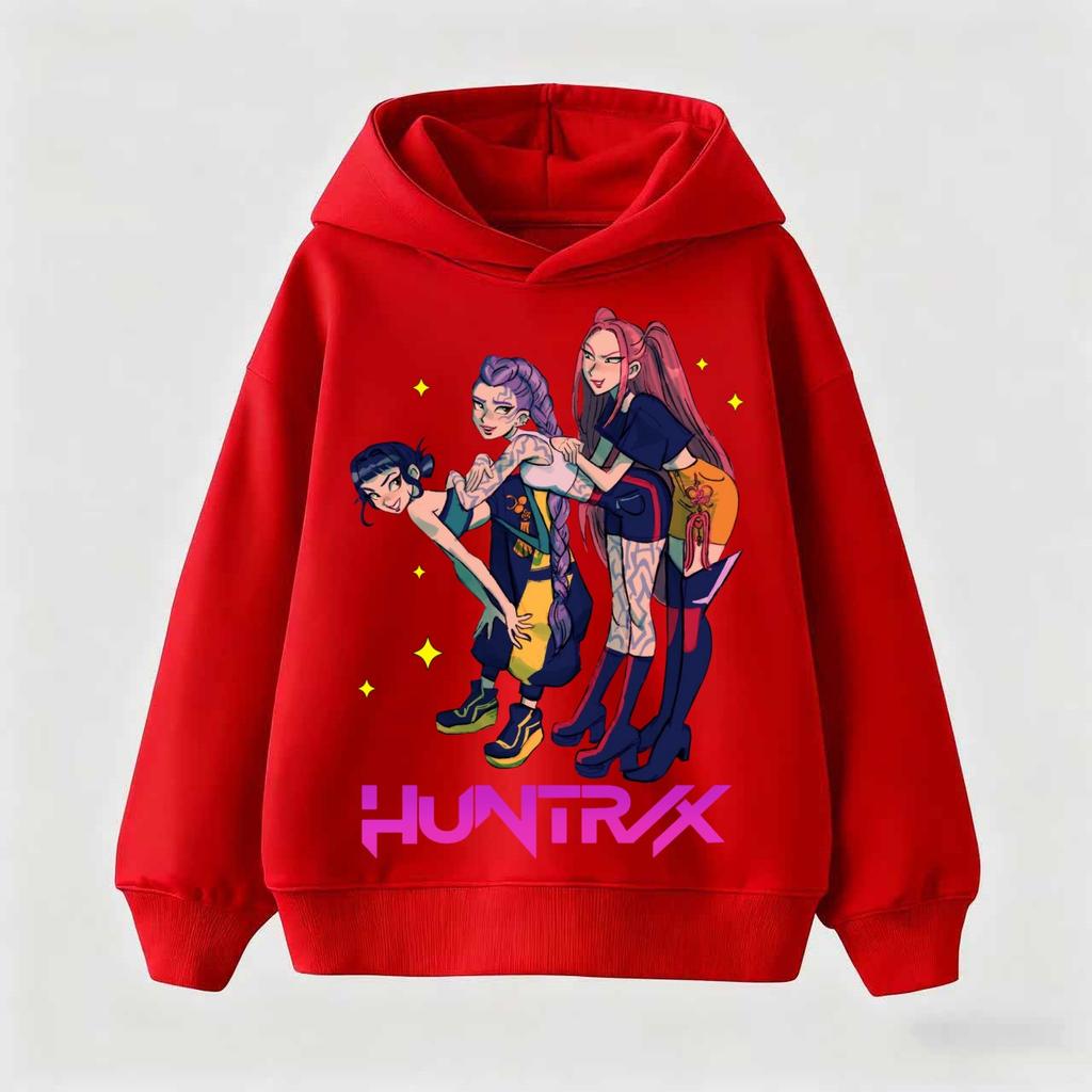 Bluzy KPop Demon Hunters Dla Dzieci Bluza z Filmu Bluza z Kreskówką Dla Chłopców Dziewczynek Modna Bluza Dla Kobiet Mężczyzn