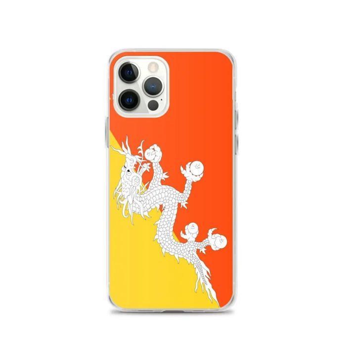 Coque Télephone Drapeau Bhoutan - iPhone 12 Pro