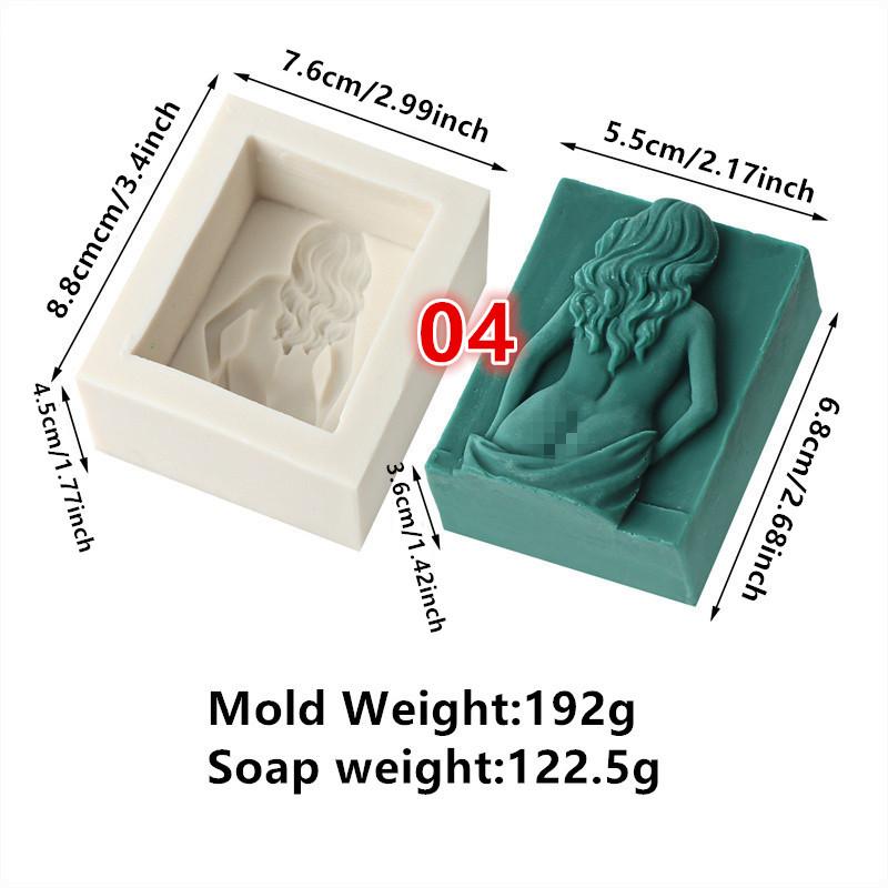 Woman Body Art Candle Silicone Molds DIY Half Body Portraits Carving Art  Plaster Aromatherapy Wedding Gift Handmade Decora