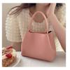 Erdbeerrosa Mini Crossbody Bucket Bag - Koreanischer Stil Damenhandtasche