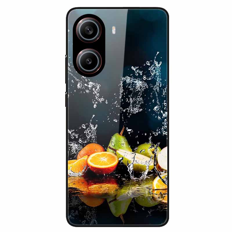For Poco X7 Pro 5G Case Flower Hard Back Cover Tempered Glass Cases for Xiaomi Poco X 7 Pro X7Pro Hard Shells PocoX7Pro 2025 New