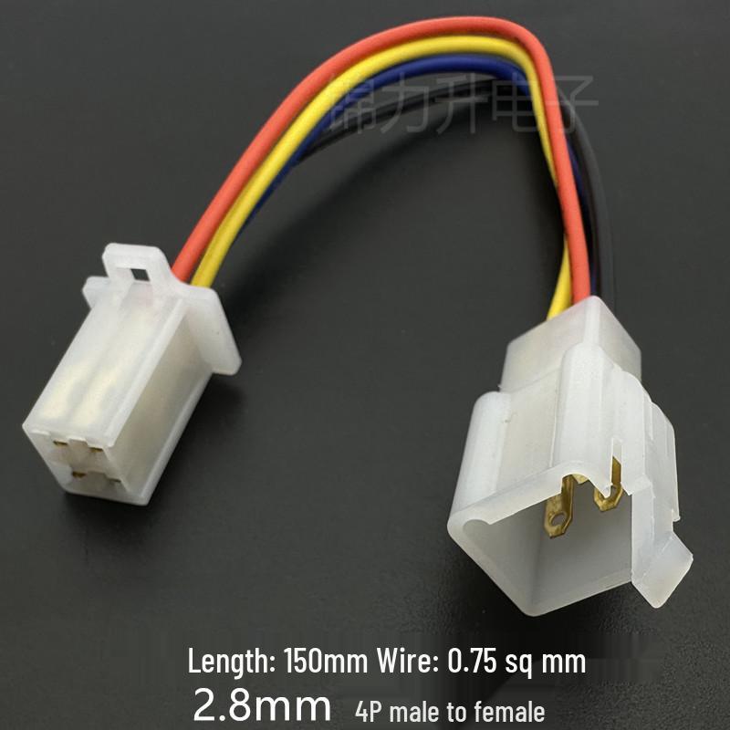 Electric Vehicle Handlebar Controller Connector: 2/3/4 Wire 2.8 Model Male/Female Plug