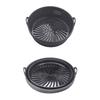 Foldable Air Fryer Silicone Liners Reusable Air Fryer Basket Round/Square Oven Baking Tray for Air Fryer Oven Accessories