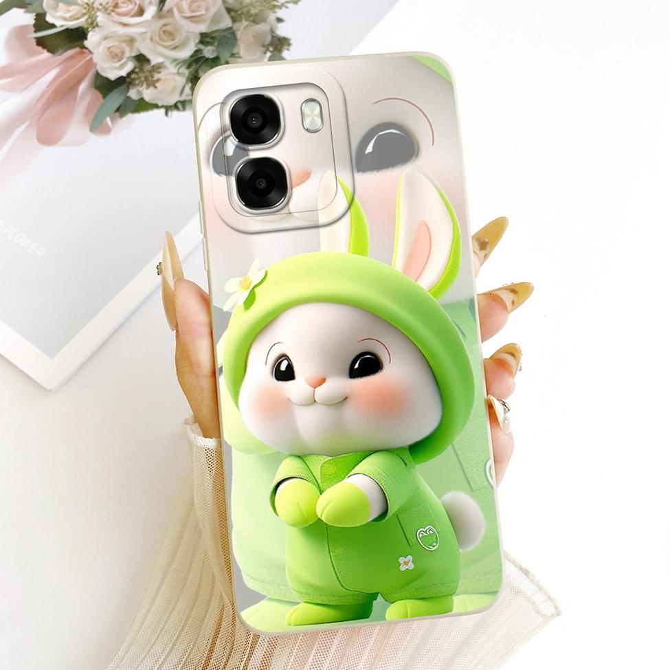 For Oppo A6x 4G CPH2819 5G CPH2783 Phone Case For Oppo A6x Cover Cute Kawaii Luxury Fashion Flowers Cool Painted Silicone Casing