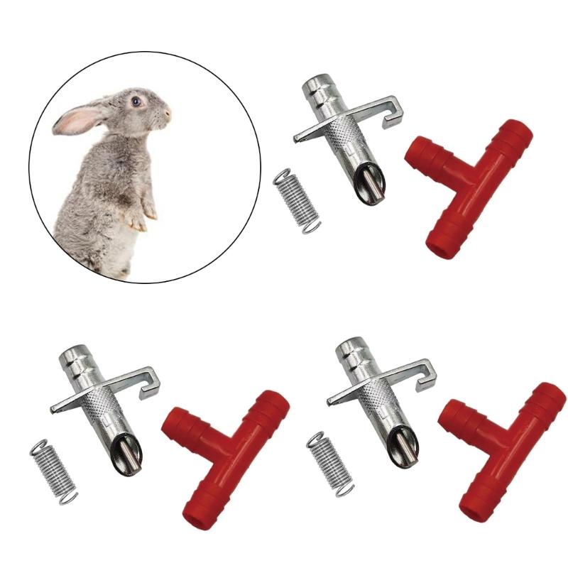 Automatic Rabbit Water Nipple Drinker Drinking Tool Touch Switching Waterer for Daily Watering