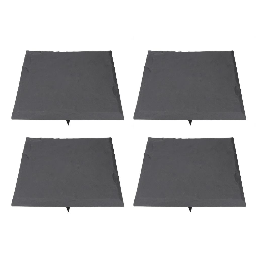Stepping Stone with Ground Stakes Polypropylene Resin Weatherproof Garden Decor Stepping Stone for Lawn Outdoor