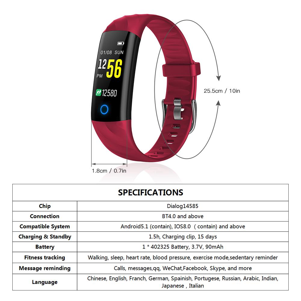 Satın alın Smart Bracelet IP67 Waterproof Swim Fitness Tracker Health ...