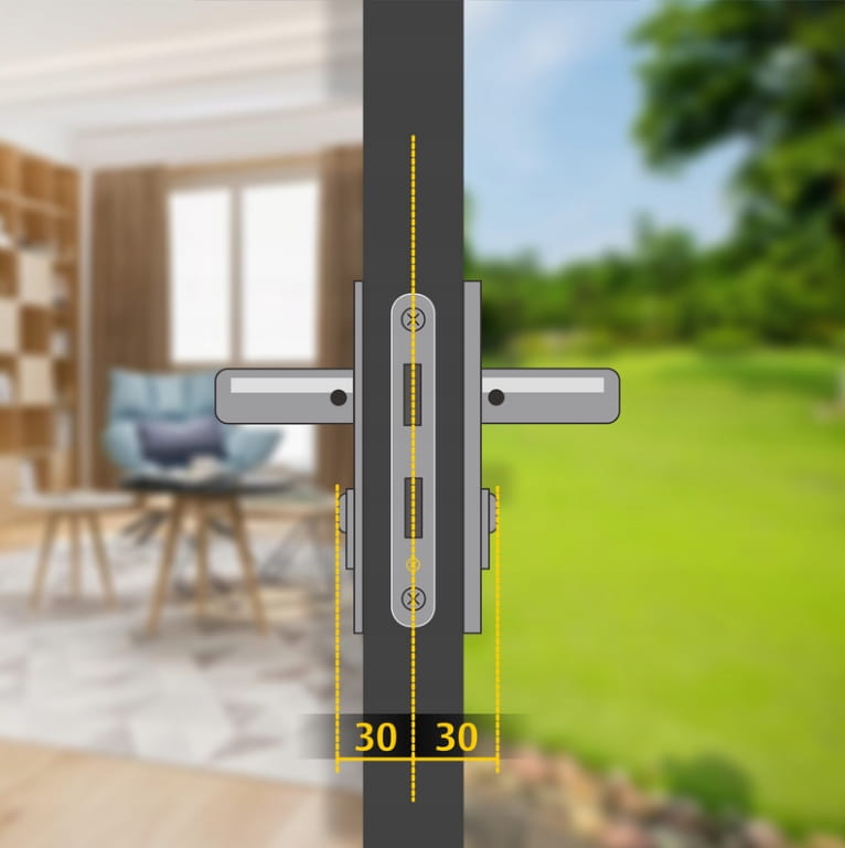 Satin Cylinder Lock Insert 3030 3 Keys