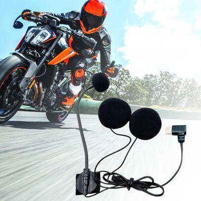 Motorcycle Helmet Headphone Type C Connector Motorcycle Helmet Interphone Intercom Noise Reduction Cycling Accessory