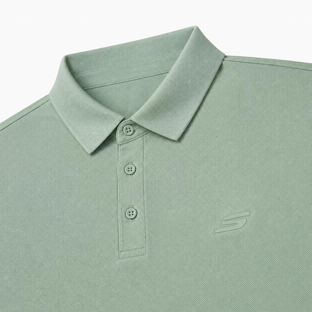 Skechers Breathable Quick-Dry Moisture-Wicking Polo Shirt Men Tops P226M350-0473