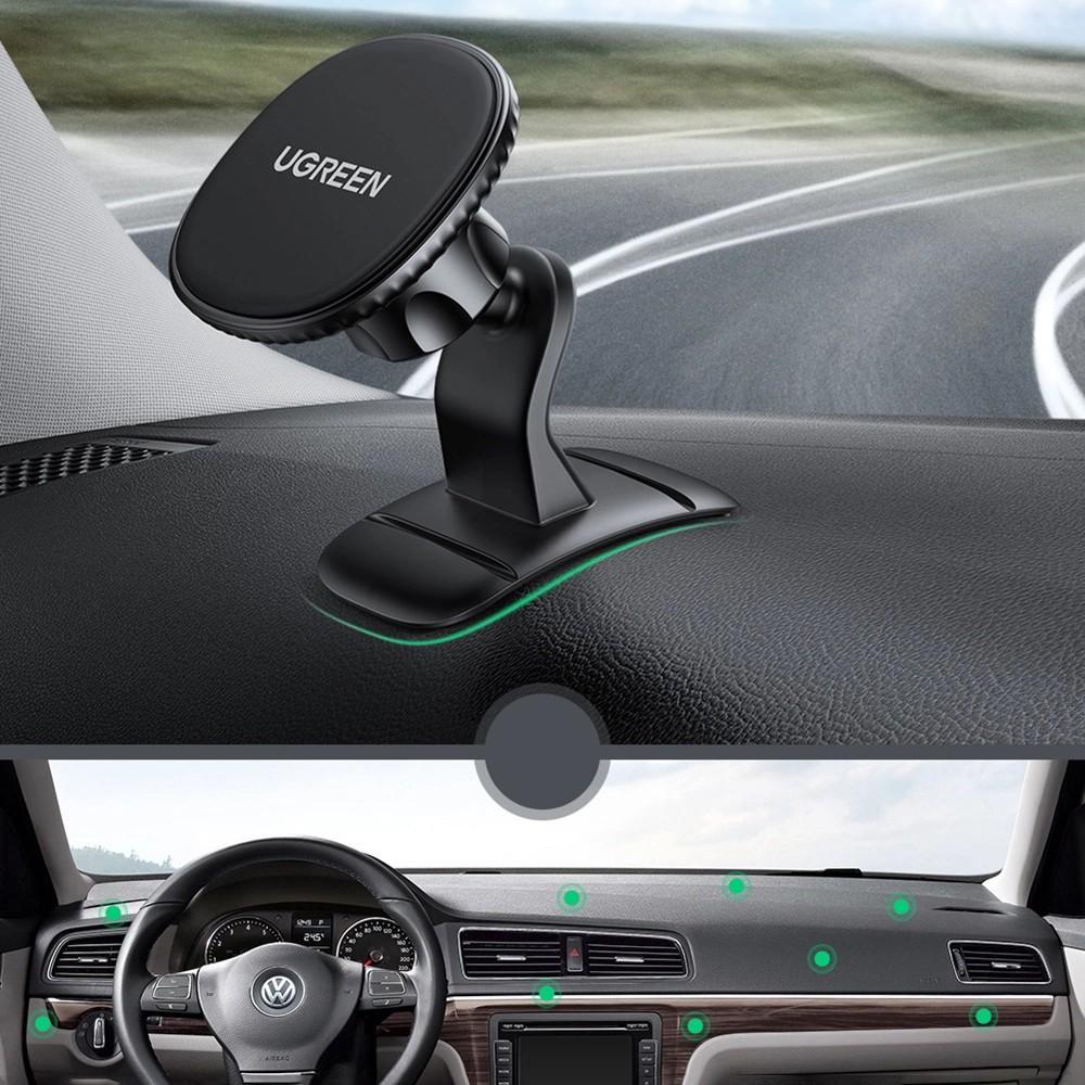 Ugreen Magnetic Dashboard Phone Holder - Adhesive Mount in Black (Model LP292)