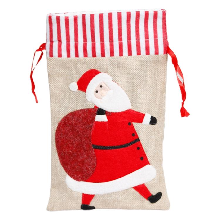 Christmas Drawstring Gift Bags Merry Christmas Decoration Xmas Party Supplies