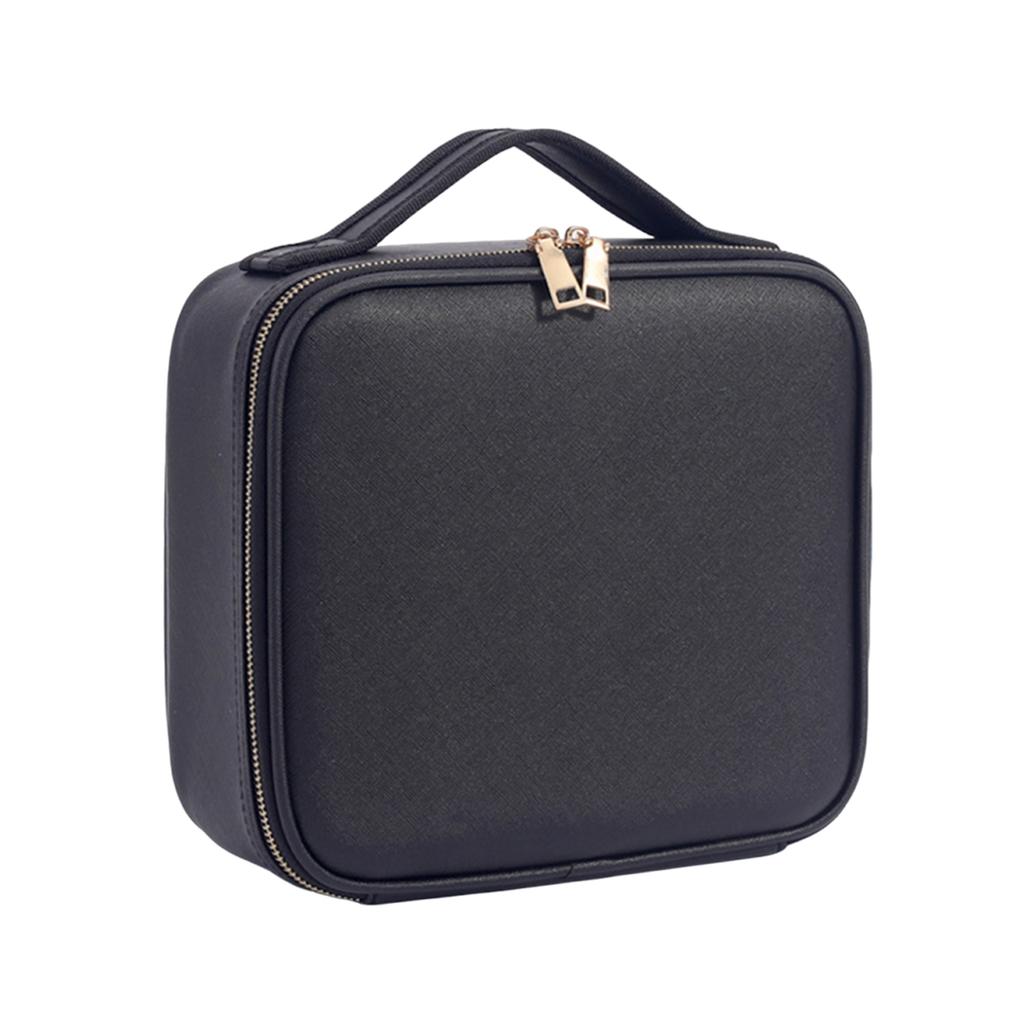 Nylon Artist Storage Bag with Adjustable Dividers Cosmetic Bag for Women Jewelry Digital Accessories