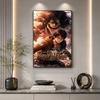 Attack Titan Customize Your Name Diamond Painting Round Diamond Rhinestones Mosaic Diamond Embroidery Wall Paintings Rhinestones Gift Frameless