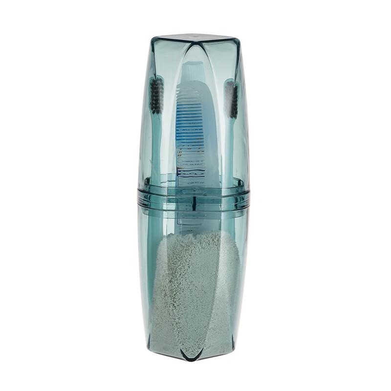 Jingxin Travel Toothbrush Holder & Mouthwash Cup with Storage