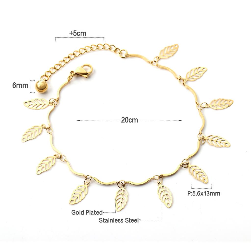 Gold Paperclip Chain Ankle Bracelet Jewelry For Beach Vacation And Summer Holiday