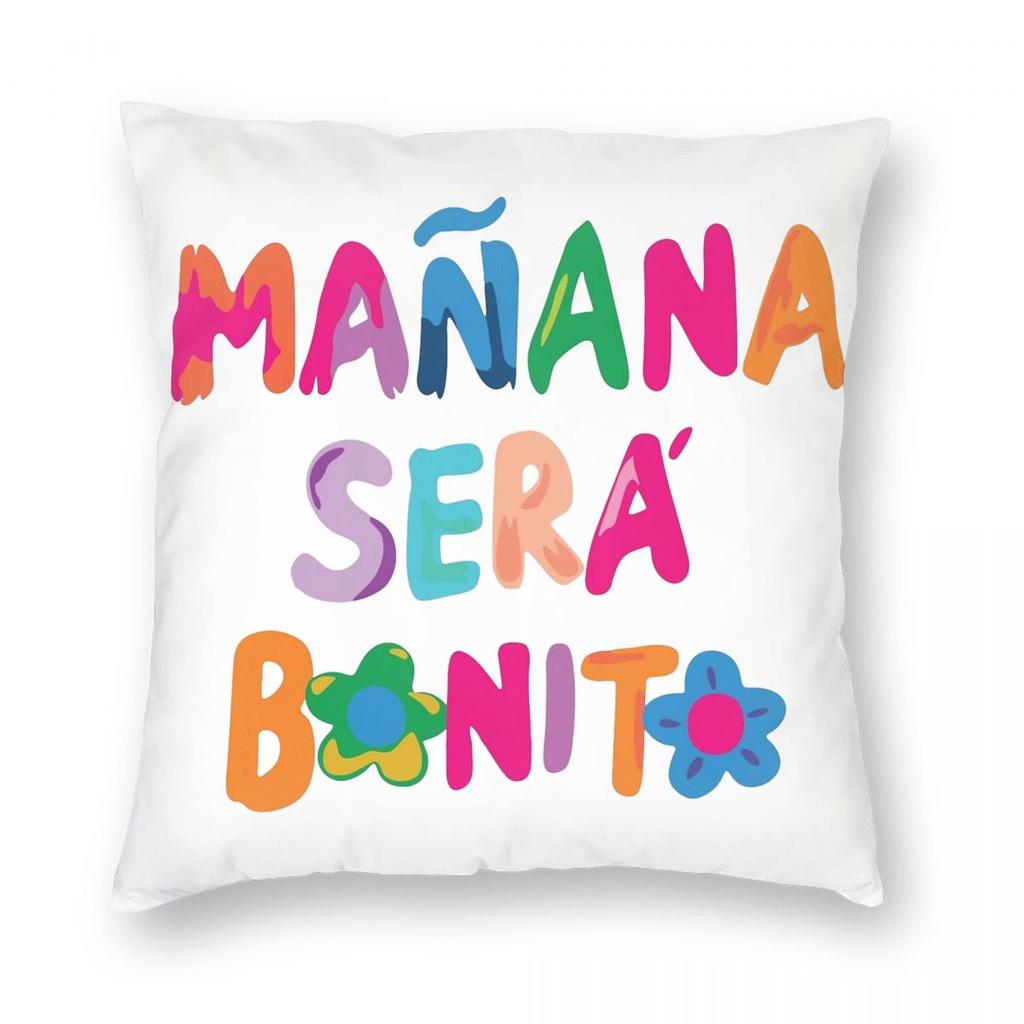 Manana Sera Bonito Sirenit Karol G Pillowcase Printed Polyester Cushion Cover Decor Throw Pillow Case Cover Bedroom Dropshipping