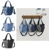 Denim Casual Bucket Bag With Breathable Fabric For Unisex Daily Use