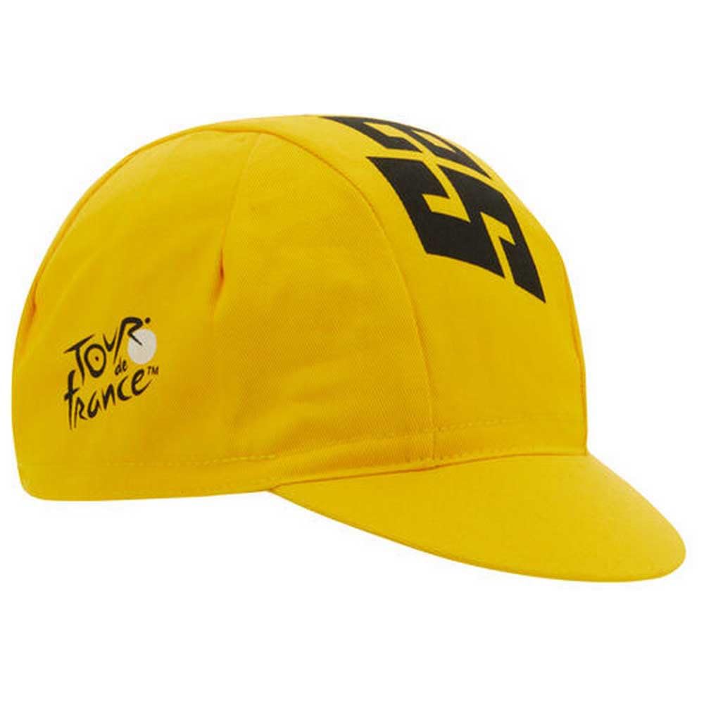 Santini Tour de France Official Cycling Cap, Yellow, RE460COT-2TDF