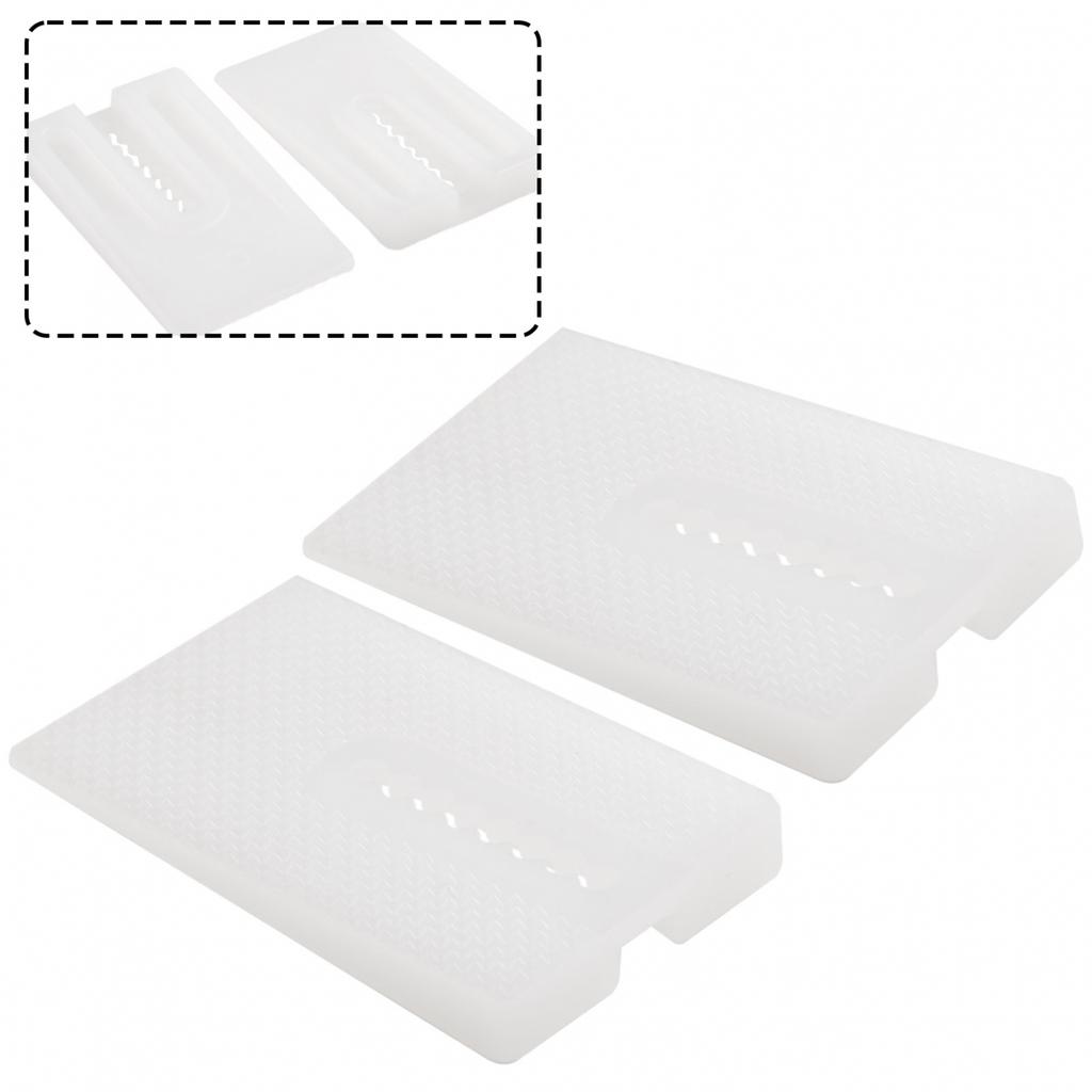 8 Stück Toilettenausgleichsplatten Weichplastik Stapelbar Transparent