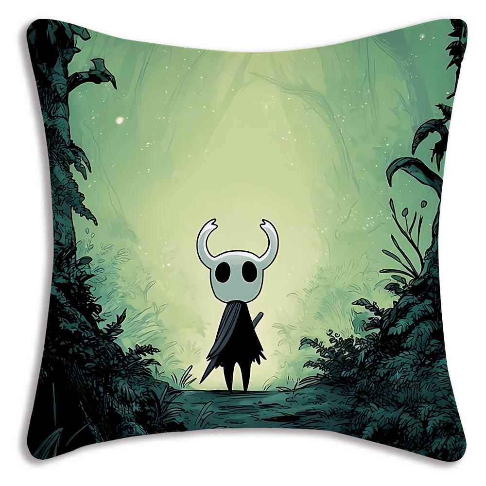 For Hollow k-knight the knights Pillow Covers Cartoon Sofa Decorative Home Double-sided Printing Short Plush Cute Cushion Cover