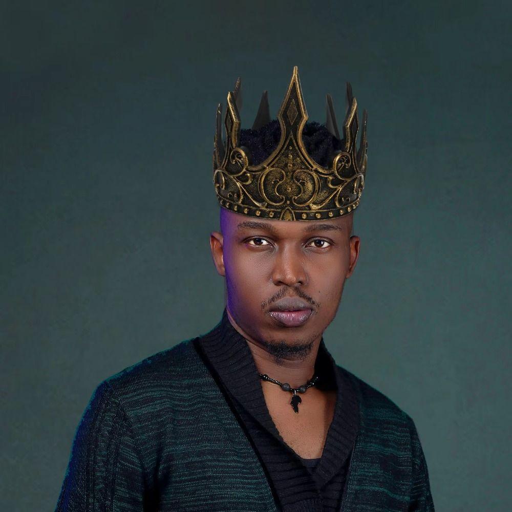 Bar Mitzvah Crown King Crown Hair Hoop Round Tiaras Simple PU Prince Crowns  Hair Ornaments