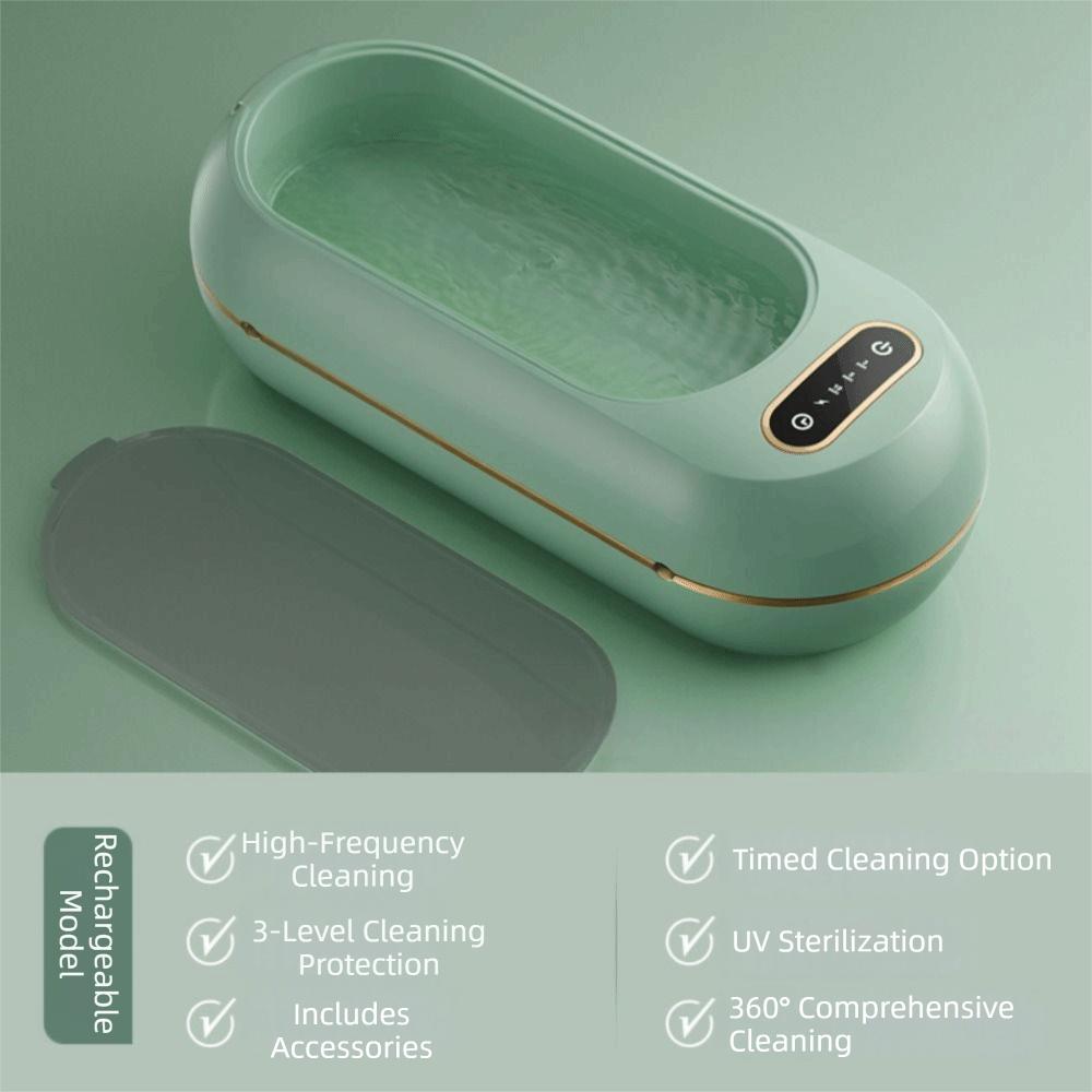 3 modes Versatile Ultrasonic Cleaning Machine Vibration Wash Cleaner for Ring Glasses Makeup Brush
