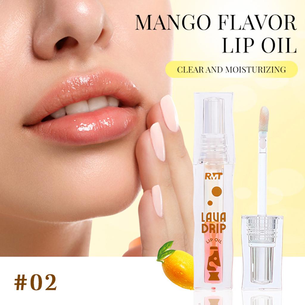 Portable Dual-Shade Lip Gloss Oil – High-Nourish Plumping Effect, Fruit Aroma, Mini Size with Glossy Finish