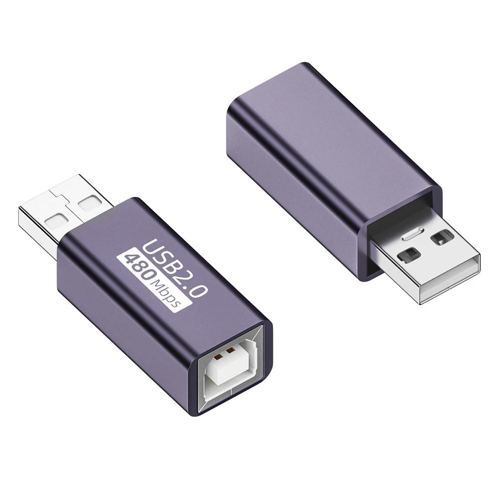 

USB-B Female to USB-A Male 480Mbps Adapter Converter Electric Piano Printer Connector As Shown A
