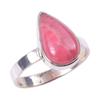 Natural Rhodochrosite Gemstone Handmade 925 Solid Sterling Silver Ring S.9 T1H50