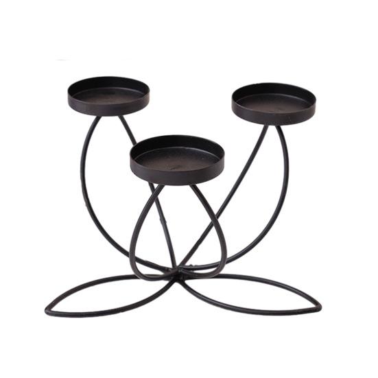 1/3/4/5-Candle Iron Candle Holder Decorative Tabletop Candlestick Holder Stand for Wedding Event Mantel Kitchen Dining Table Decor