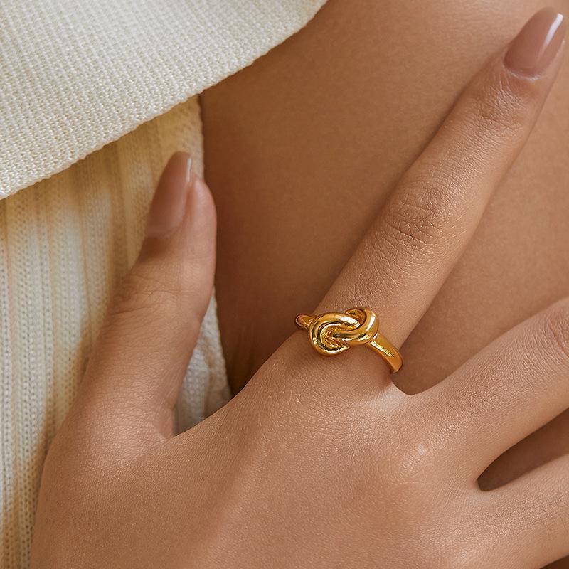 18K Gold Plated Heavy Metal Unisex Ring with High Texture - Eco-Friendly European & American Style