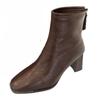 Fashion High Heels Women's Chunky Ankle Boots 2025 Desigenr Elegant Shoes Fashion Dress Pumps Classical Party New Trends Botas De Mujer