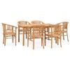 Day and Night - Day and Night Garden Dining Set 7 Pieces Solid Teak Wood
