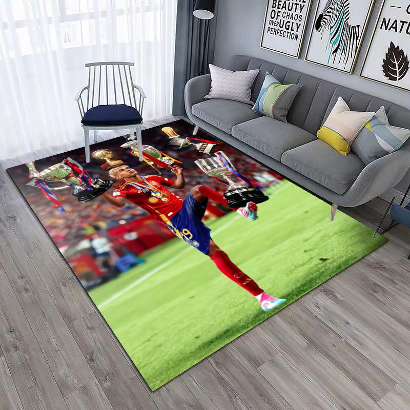 FC Barcelona's Lamine Yamal Young Player of the Year Carpet Is Suitable for Living Room and Bedroom Doormats Office Balcony Decorative Carpet 5