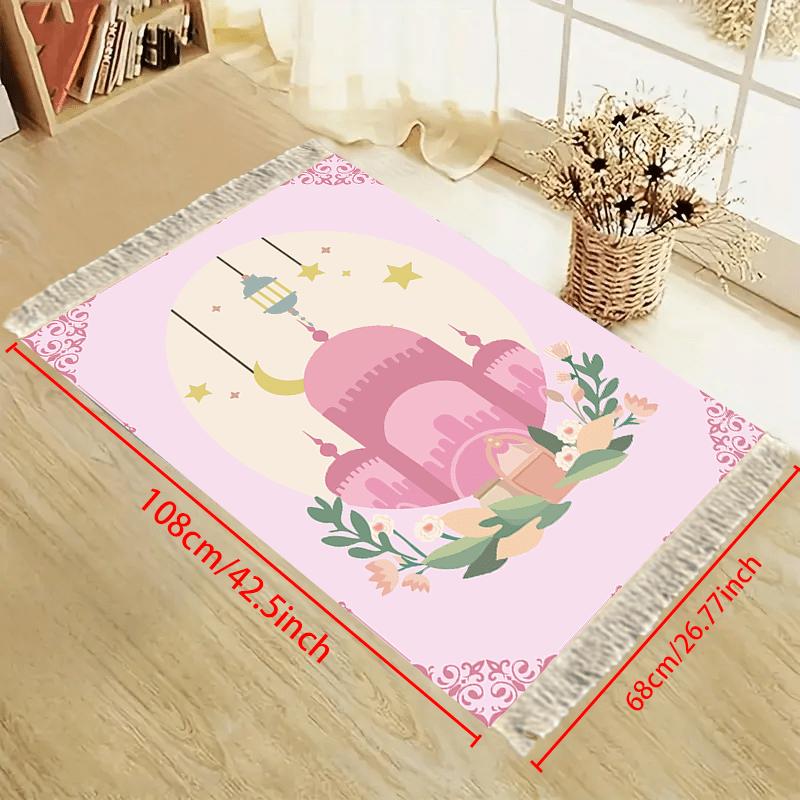 VIKAMA Portable Prayer Mat Ramadan Festival Muslim Prayer Mat Foldable Travel Meditation Mat Unisex for Indoor and Outdoor Use