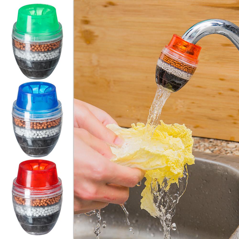 Bathroom Plastic 5 Layers Carbon Filter Filter Purifier Water Faucet Clean Tap