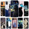 Black Cat Cartoon Cute Cover Phone Case For Samsung Galaxy A12 A22 A32 A52 A72 A02S Phone Case Note 20 Ultra 10 S10 Plus A51 A71