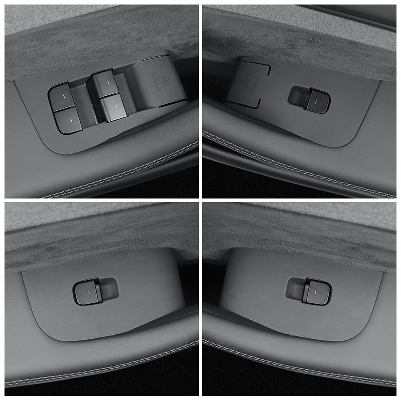 For Tesla Model YL 2025 2026 Only Fit Left Rudder Car Glass Lift Switch Panel Door Armrest Lift Control Trim Cover Accessories
