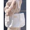 Women's Large Capacity Plush Tote: Autumn/Winter Japanese Korean Style, Casual Commuting Fur Shoulder Bag