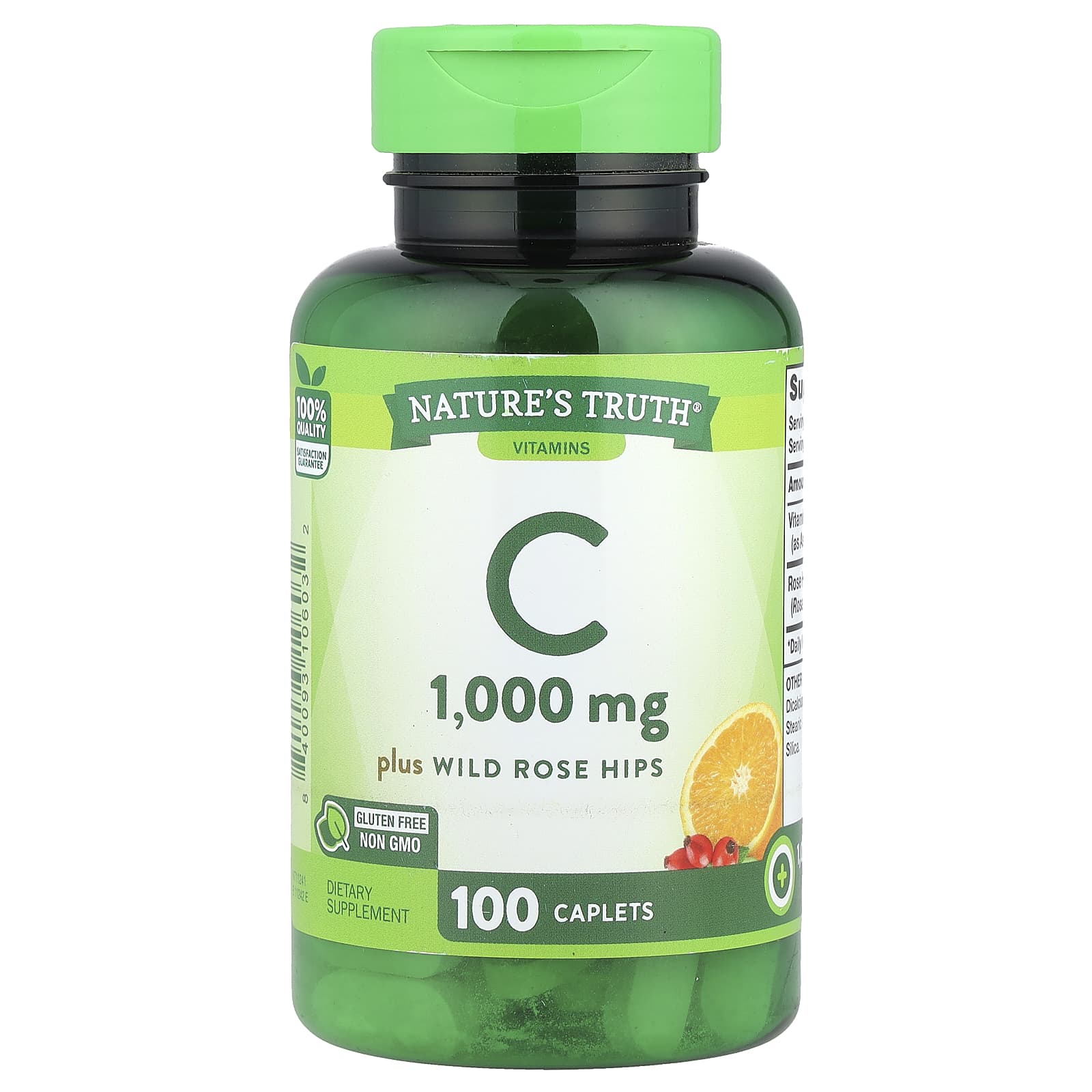 

Nature S Truth, Vitamin C with Wild Rosehip, 1,000Mg, 100 Tablets