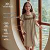 YEEHOO Girls' 7A Antibacterial Cotton Summer Sleep Dress