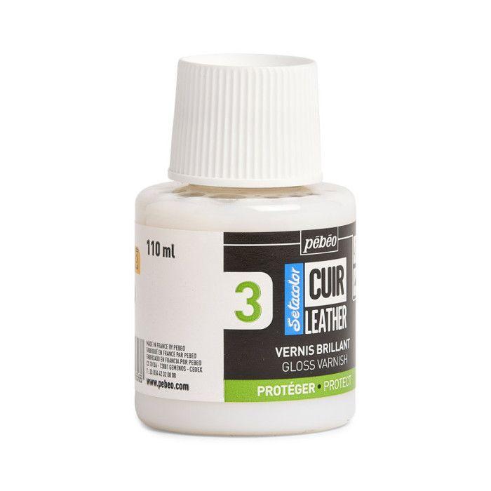 Vernis de finition - Pébéo - Setacolor - 110 ml - Brillant - Protection cuir et simili cuir